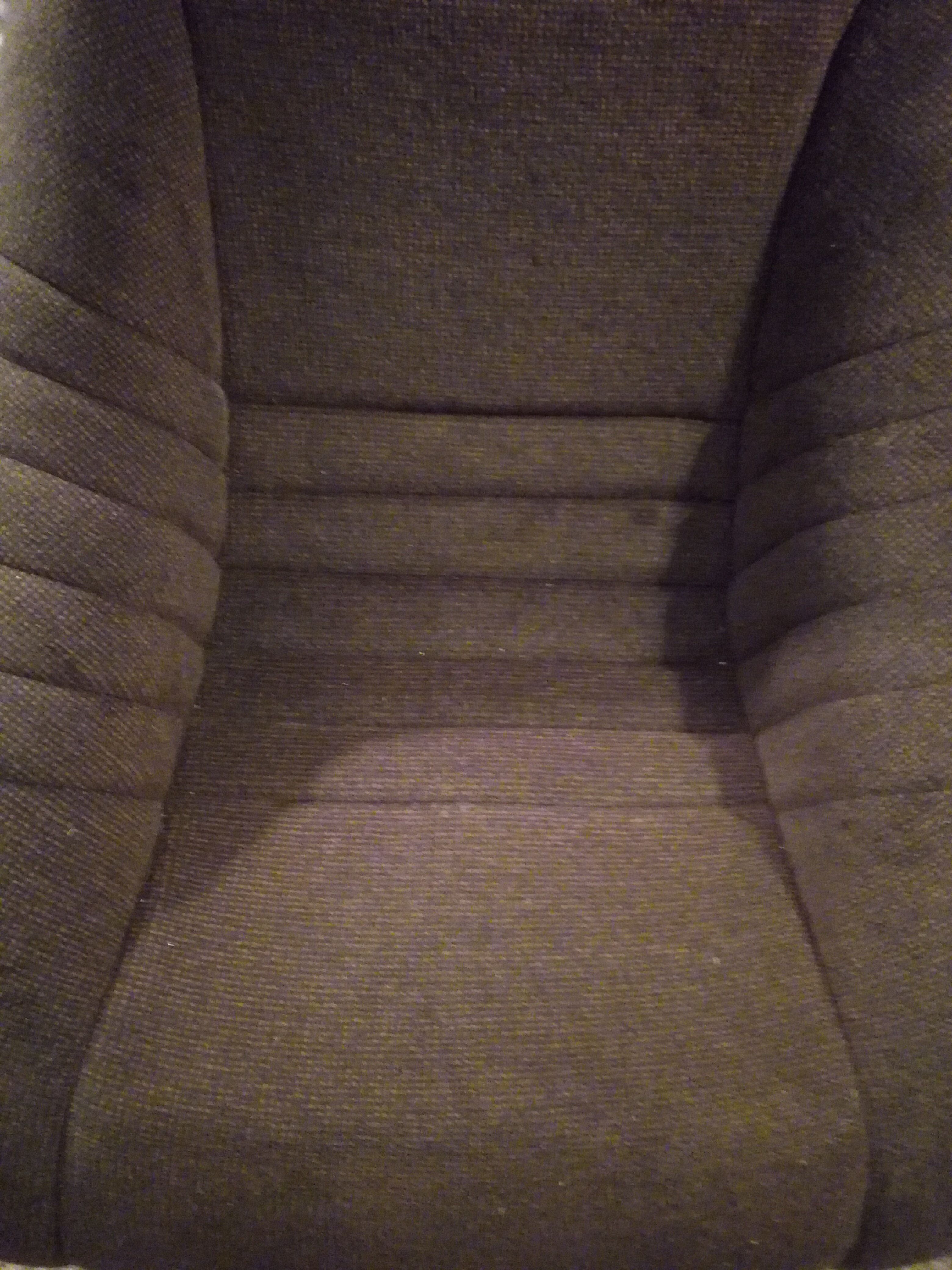 Fauteuil velours coqué Mod Plastia 1970