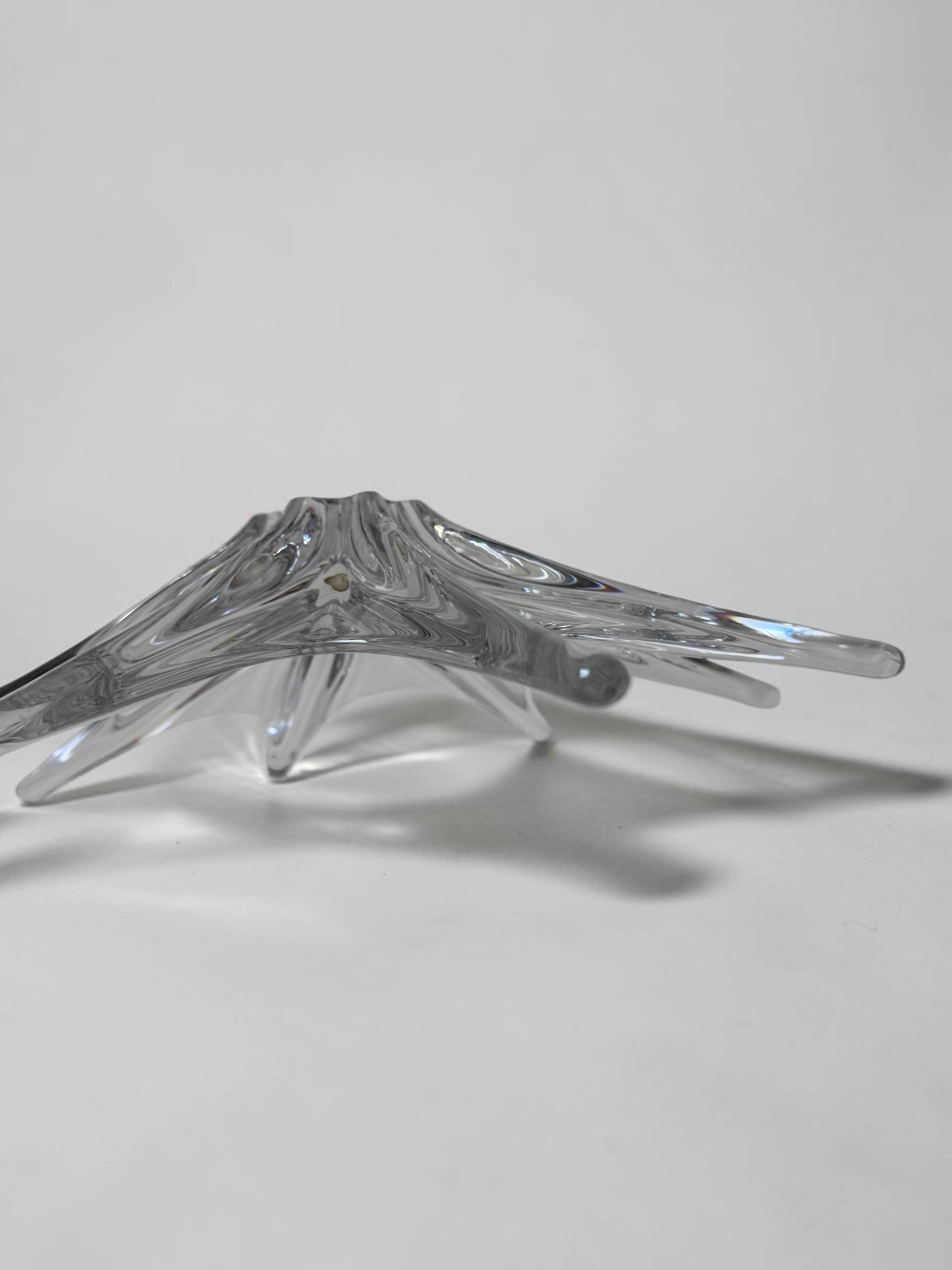Baccarat crystal star coupe 40cm — perfect condition, authentic mark
