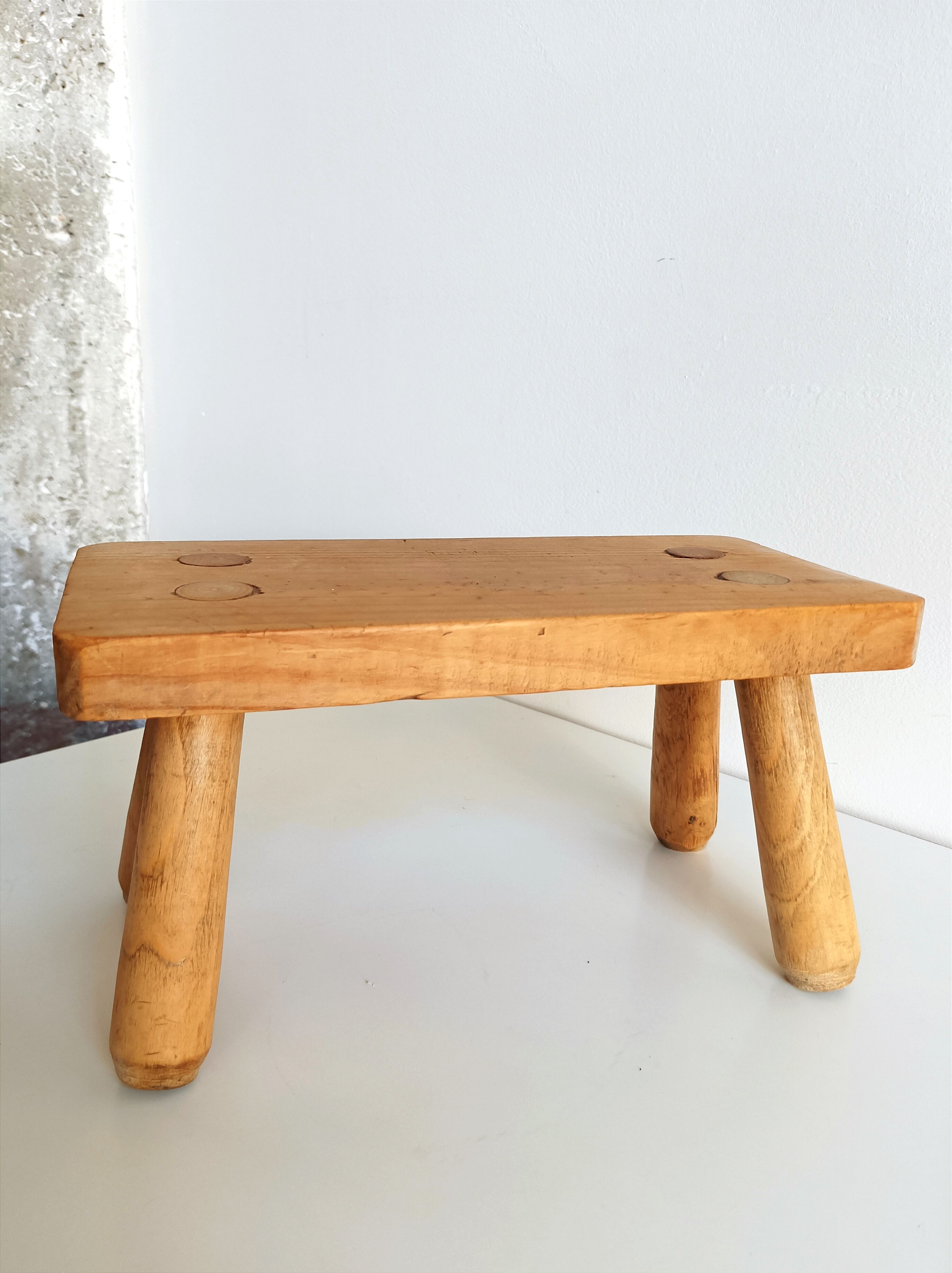 Stool footrest vintage plant holder