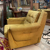 Vintage design velvet armchair 60/70