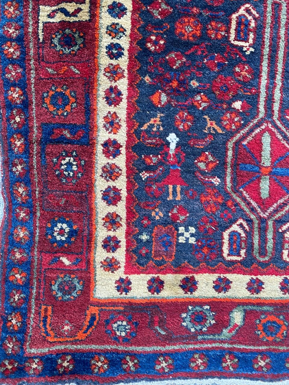 Bijar Persian carpet 136x298 cm