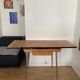 Formica table with extension cords