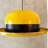 Yellow Pendant Hat Lamp de Hans Agne Jakobsson, Markaryd Sweden