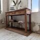 19th-century oak console table