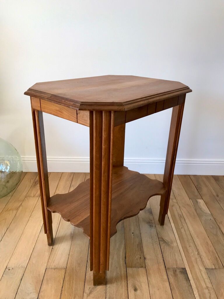 Wooden console table art deco 40s