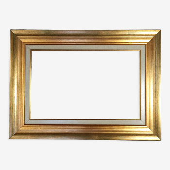 Golden wood frame gold leaf 47x34 cm, foliage 35x22 cm SB