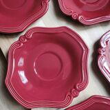 Lot de 6 soucoupes Faïence Provençale Poët-Laval