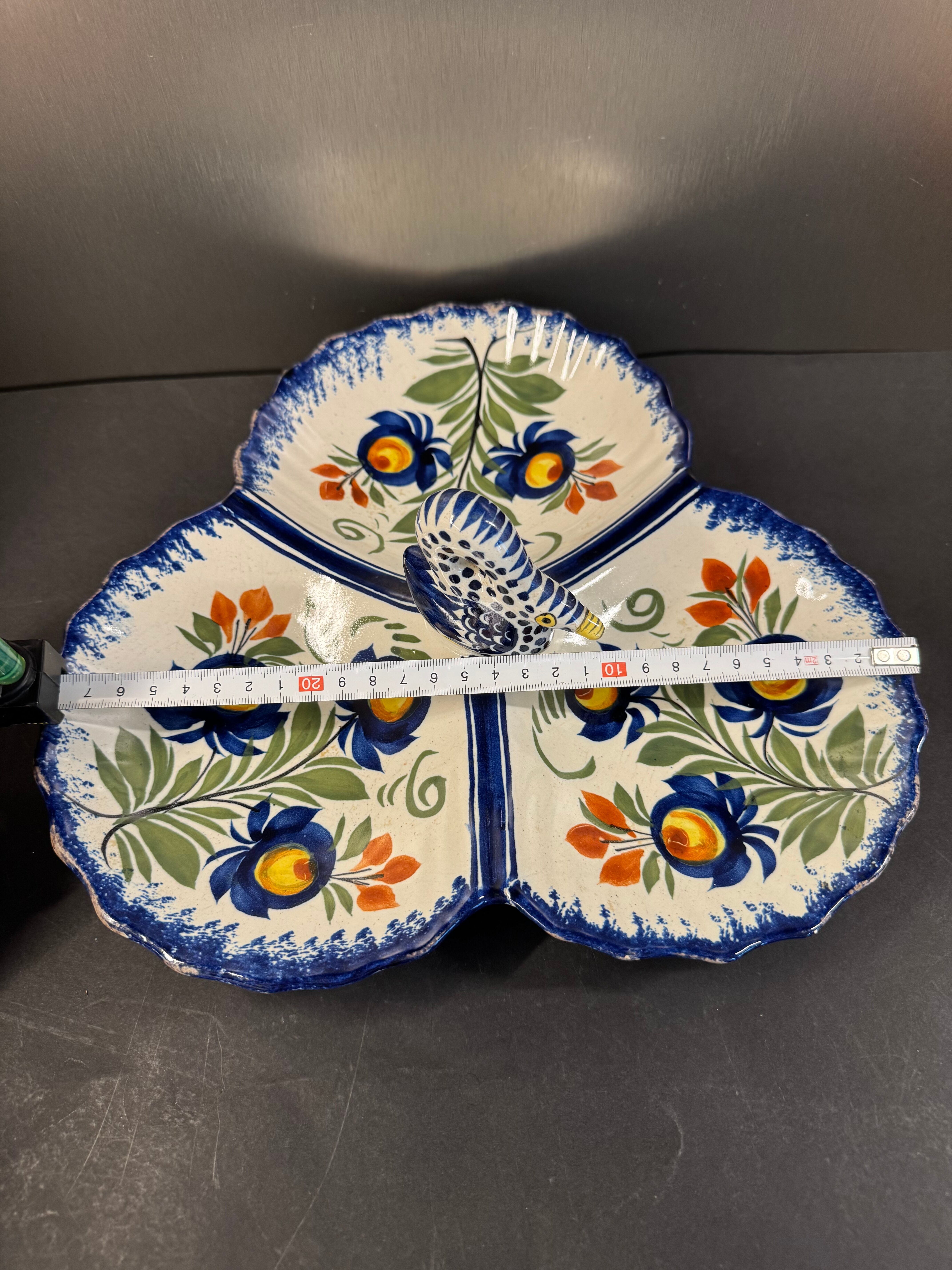 Henriot Quimper earthenware aperitif server