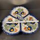 Henriot Quimper earthenware aperitif server
