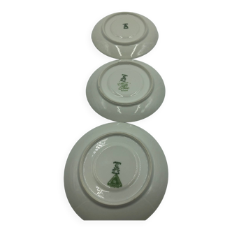 3 sous coupes en porcelaine de Limoges