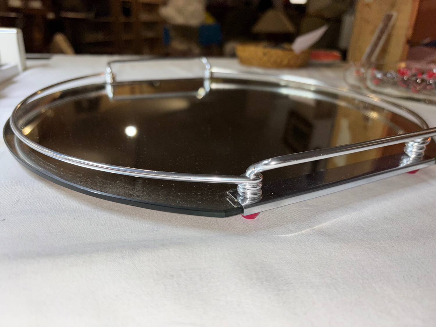 Art Deco mirror plateau Baccarat