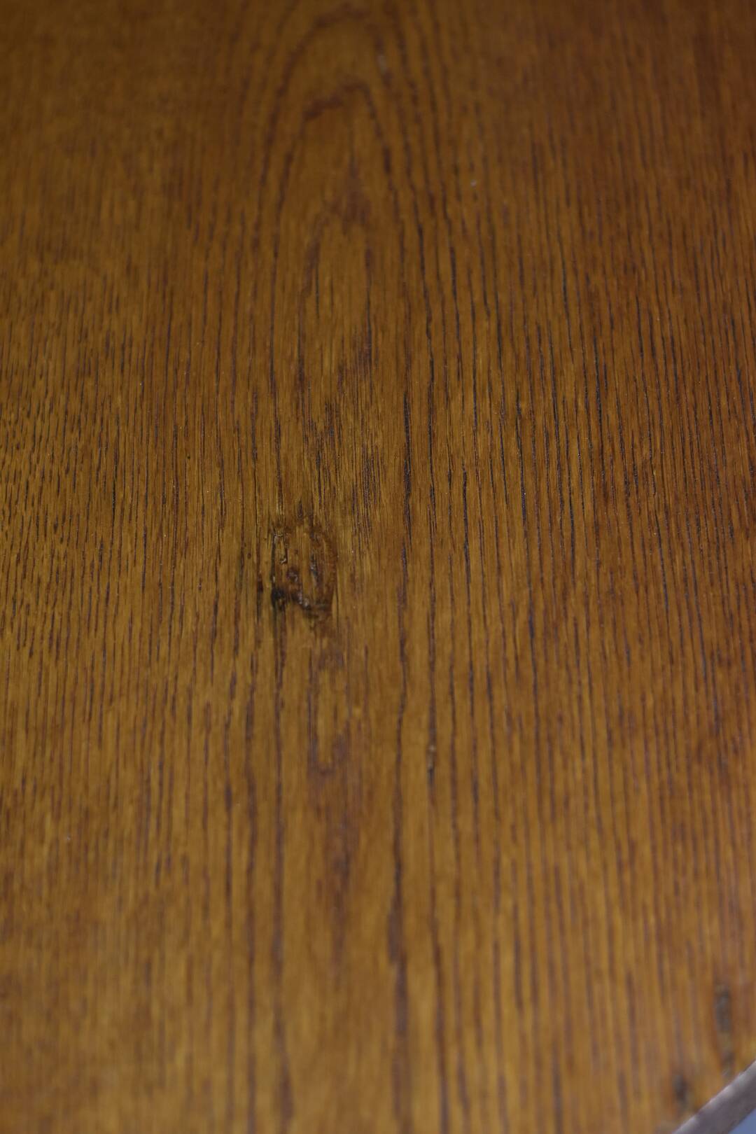 Table d'appoint en placage de chêne, années 1930, rénovée à la main, Art déco polonais