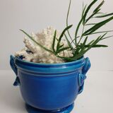 Cache pot bleu