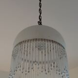 Vintage suspension in half shell speckled with pearls