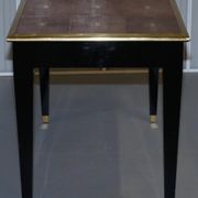 Bureau en Galuchat avec Métal Doré, Modèle Moderne
