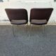 Paire de chaises design 50