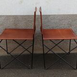 Pair of leather chairs