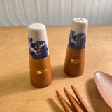 Vintage salad servers with cutlery set