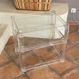 Coffee table Roche Bobois, 1970, plexiglass and glass