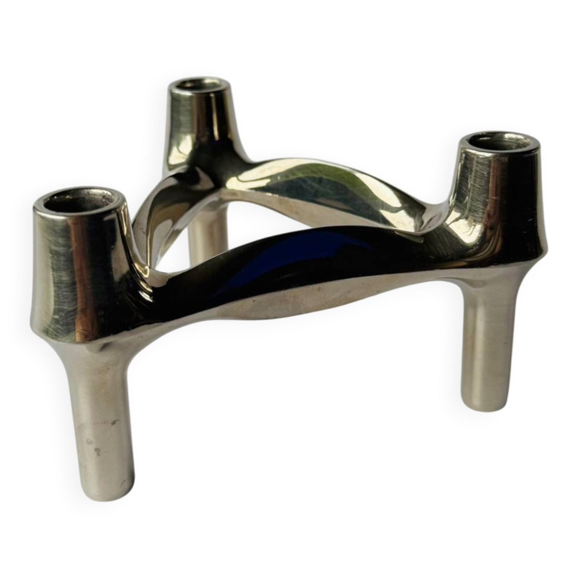 Vintage MCM modular candleholder by Fritz Nagel for BMF