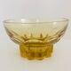 Lot of 7 yellow cups with footing in Star 50s . Art deco