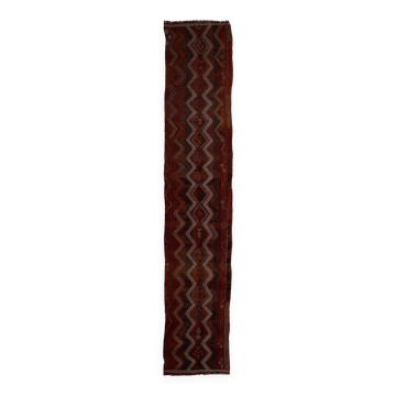 Vintage Turkish hallway rug 75x380 cm