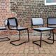 Lot of 4 chairs Marcel Breuer Cesca B32