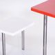 Bauhaus Czech Chrome and Lacquered Wood Flower Stand from Slezak, 1930s