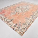 Red & Orange Large Turkish Vintage Rug, 261x351Cm