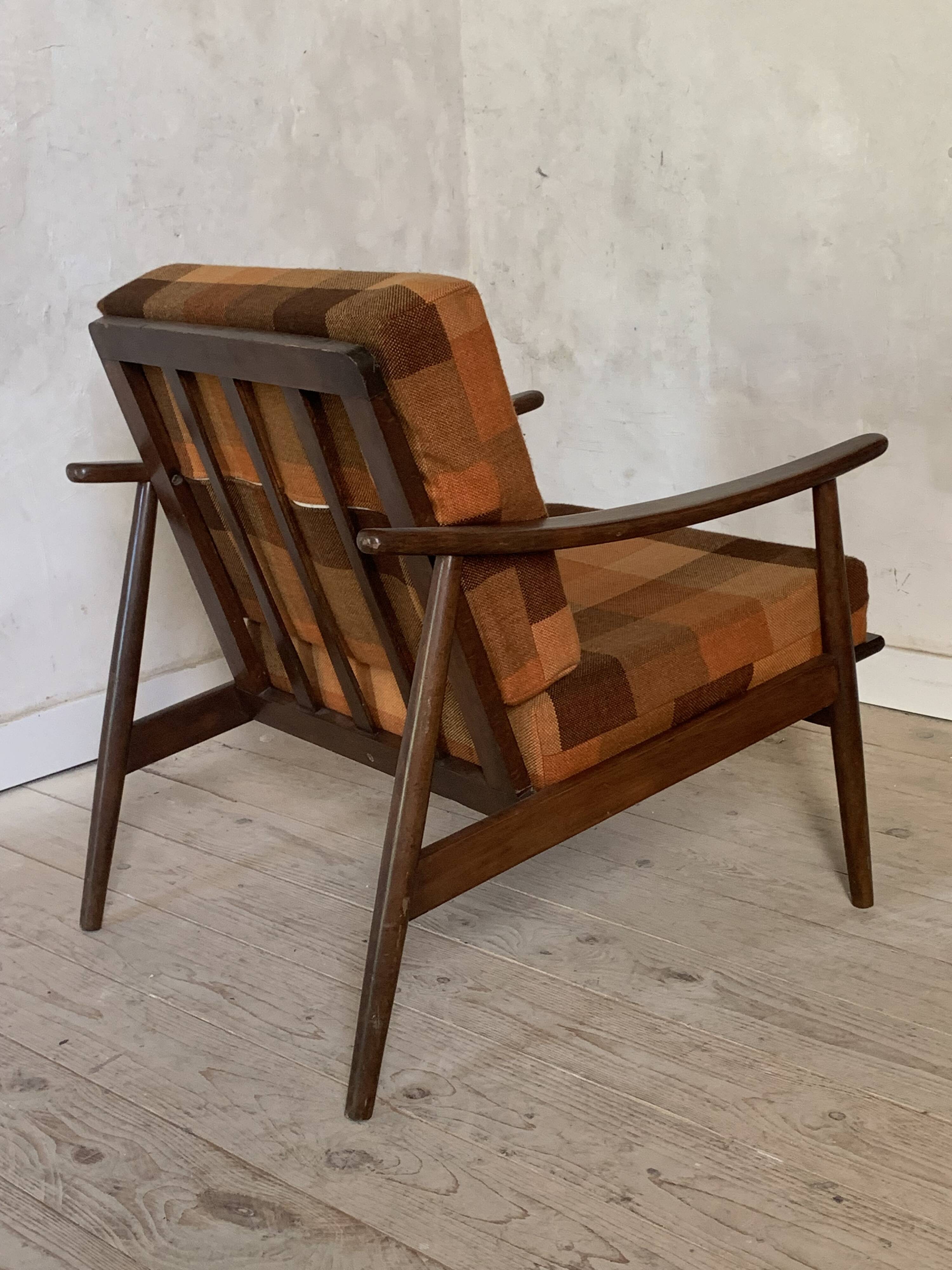 Fauteuil boomerang vintage