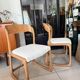 Ancienne paire de chaises Baumann traîneau vintage