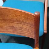 A set of 6 Vintage Danish design dining chairs by Vestervig Eriksen