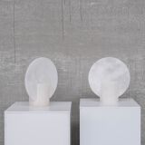 Paire de lampes de table espagnoles en albâtre