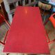 Red Formica bistro table 1950