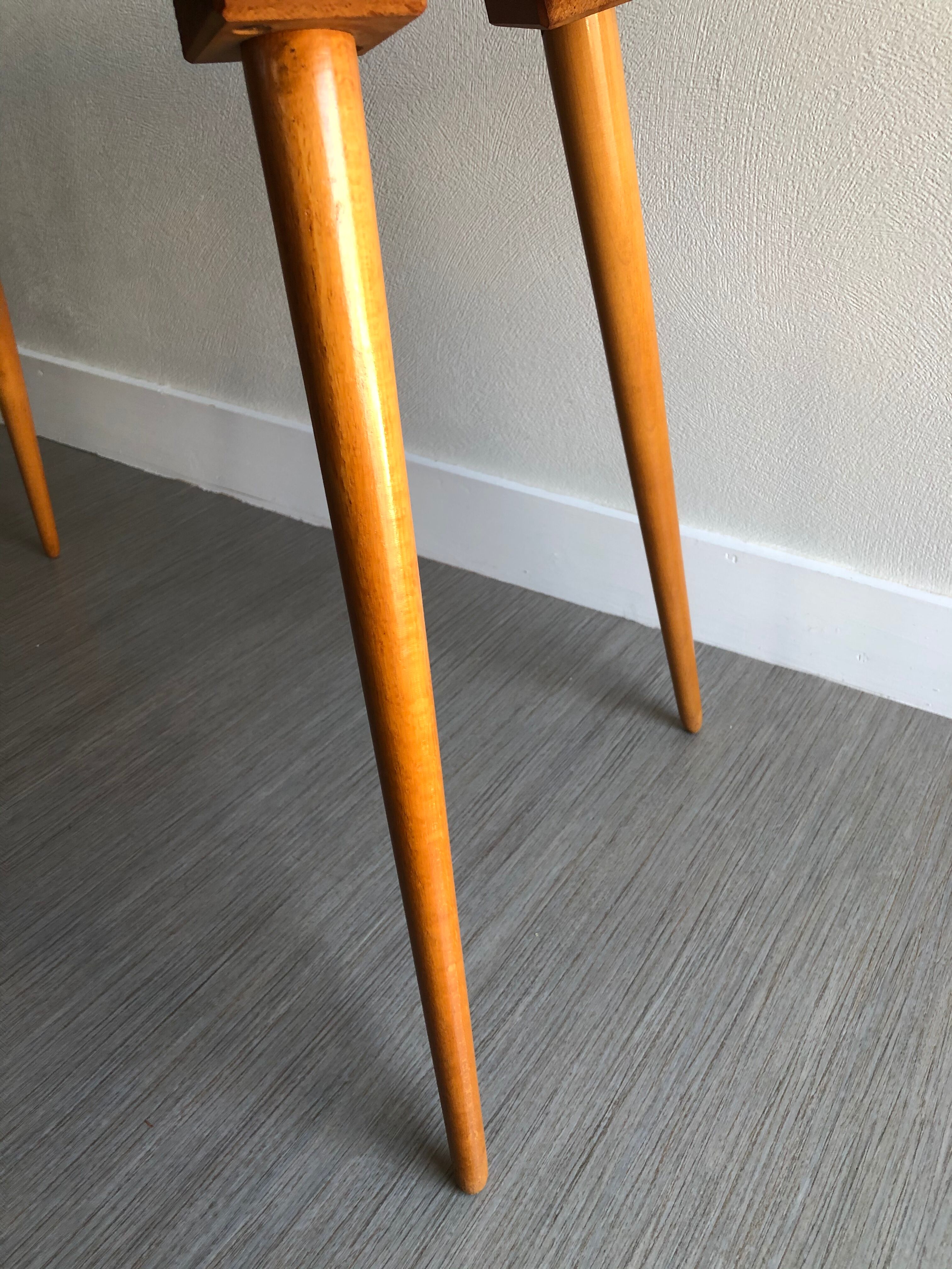 Vintage coffee table compass legs