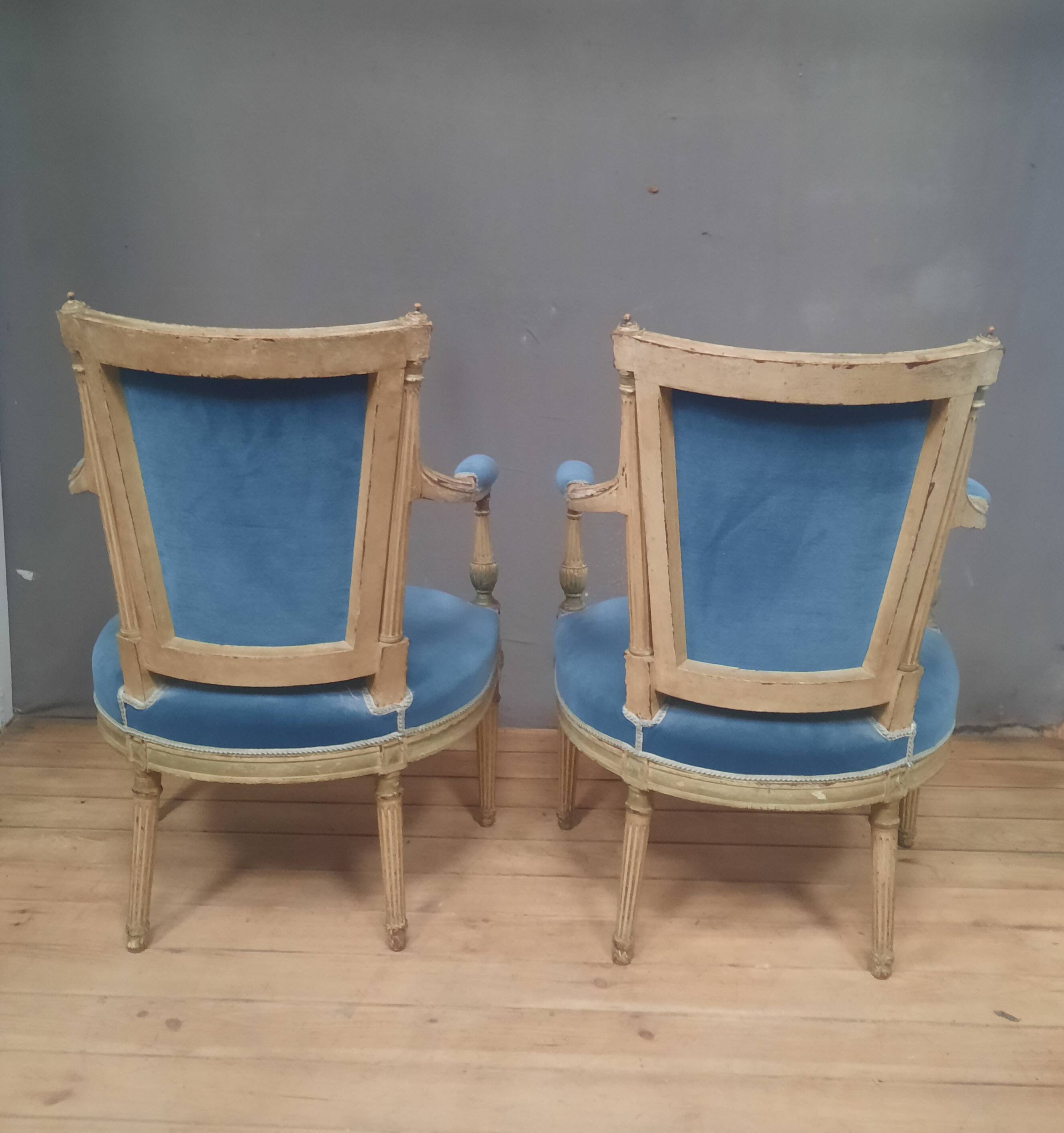 Pair of Directoire armchairs