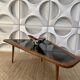 Vintage Coffee Table by Charles Ramos Free Form 1950