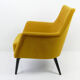 Vintage mid century yellow lounge armchair from '60s