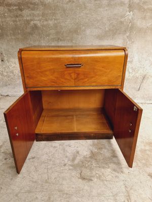 Bar Mobile En Métal Style Bidon Verrouillable - 35x15,5x47 Cm, Compartiments Bois - Cadeau Pour Homme, Idéal Camping Et Fêtes