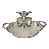 Presentation dish and its integrated sauceboat