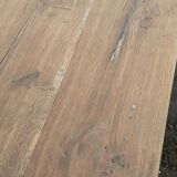 Farm table 2 drawers solid oak raw wood