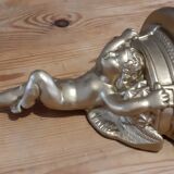 Pair of golden plaster wall selettes