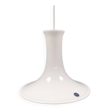 Mandarin hanging lamp made in opal white hand-crafted and mouth-blown glass