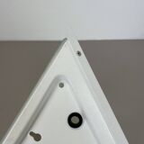 Original cubic satin white glass wall light by glashütte limburg, germany 1980s