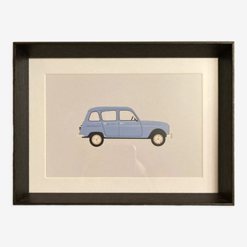 Cadre design déco - renault 4l r4