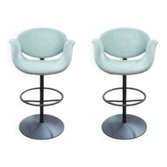 Pierre Paulin for Artifort pair of "Tulip" Bar Stools