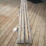 Vintage school locker room bench