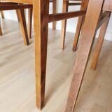 Vintage STOL Kamnik Dining Chair: 1970s Yugoslavian Mid-Century Leather Bis