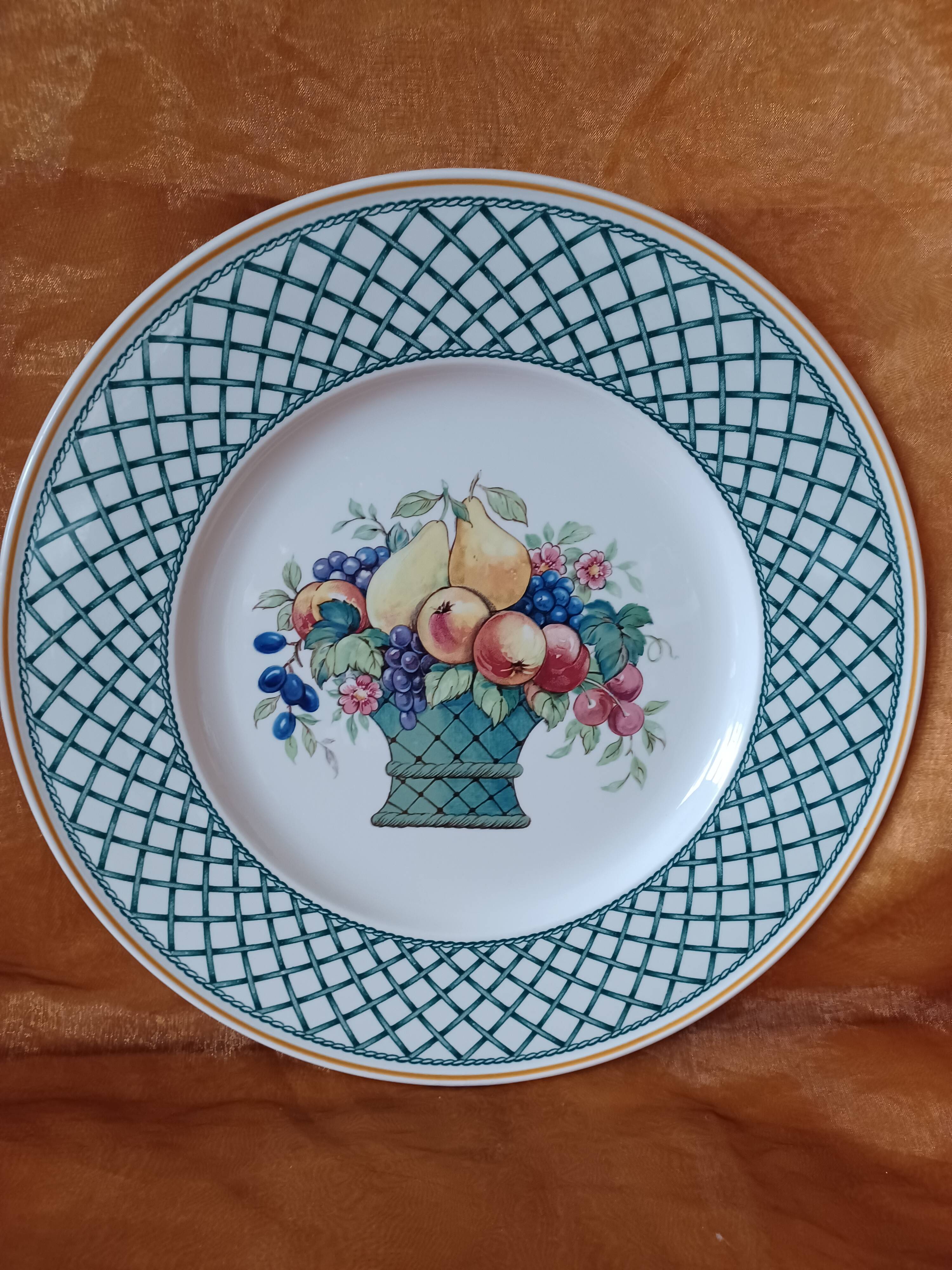 6 Villeroy and Boch Plates, Basket, diameter 26.5 cm | Selency