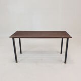 Bench in Teak with Brass Feet, Italy, 1950s